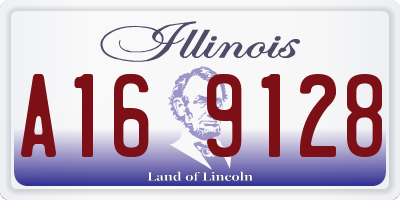 IL license plate A169128