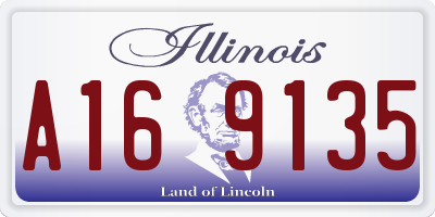 IL license plate A169135