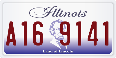 IL license plate A169141
