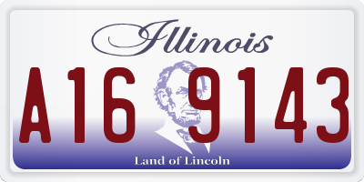 IL license plate A169143