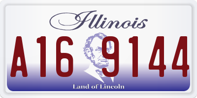 IL license plate A169144