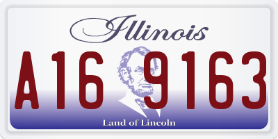IL license plate A169163