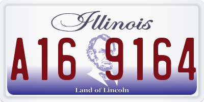 IL license plate A169164