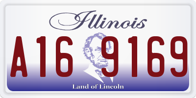 IL license plate A169169