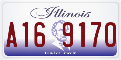 IL license plate A169170
