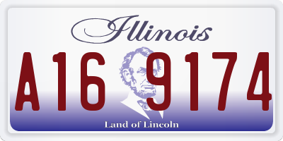 IL license plate A169174