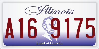 IL license plate A169175