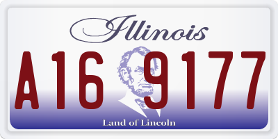 IL license plate A169177