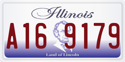 IL license plate A169179