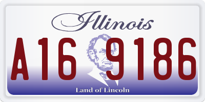 IL license plate A169186
