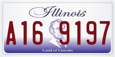 IL license plate A169197