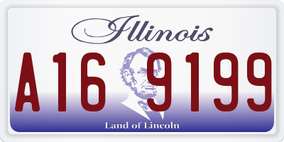 IL license plate A169199