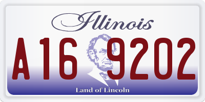 IL license plate A169202