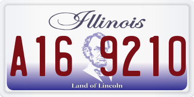 IL license plate A169210