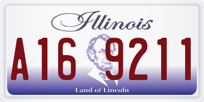 IL license plate A169211