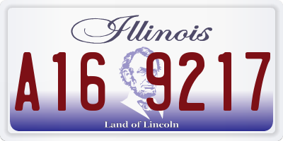 IL license plate A169217