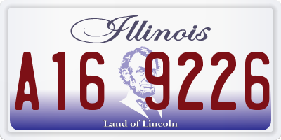 IL license plate A169226