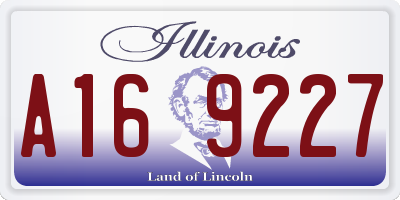IL license plate A169227