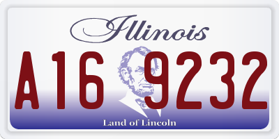 IL license plate A169232