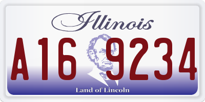 IL license plate A169234