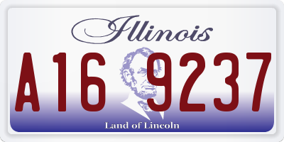 IL license plate A169237