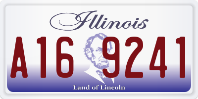 IL license plate A169241