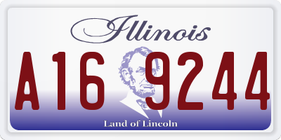IL license plate A169244