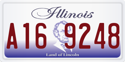 IL license plate A169248