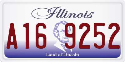 IL license plate A169252