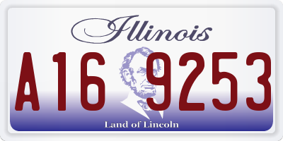 IL license plate A169253