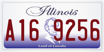 IL license plate A169256