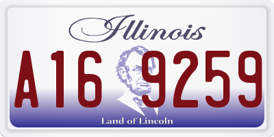IL license plate A169259