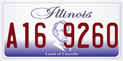 IL license plate A169260