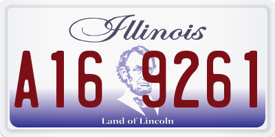 IL license plate A169261