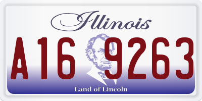 IL license plate A169263