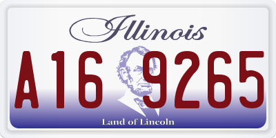 IL license plate A169265
