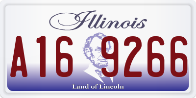 IL license plate A169266