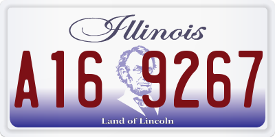 IL license plate A169267
