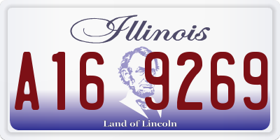IL license plate A169269