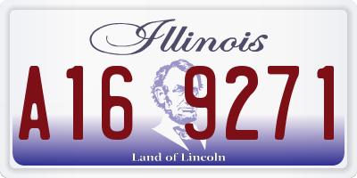 IL license plate A169271