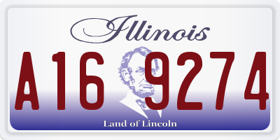 IL license plate A169274