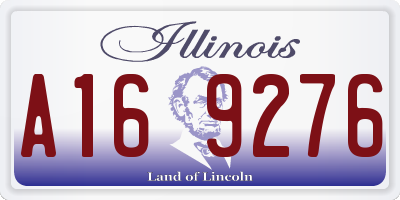 IL license plate A169276