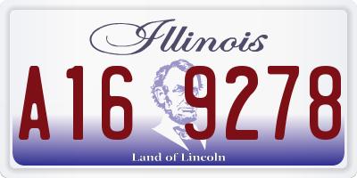 IL license plate A169278