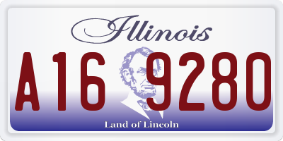 IL license plate A169280