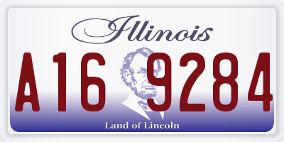 IL license plate A169284