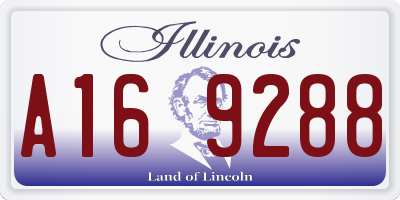 IL license plate A169288