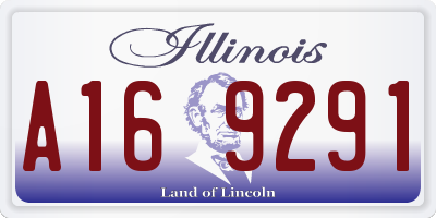 IL license plate A169291