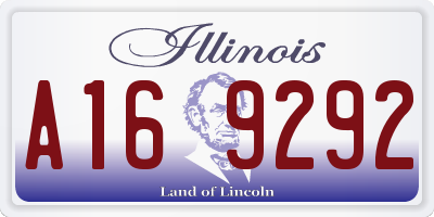 IL license plate A169292