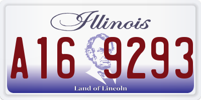 IL license plate A169293