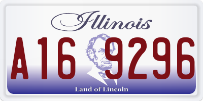 IL license plate A169296